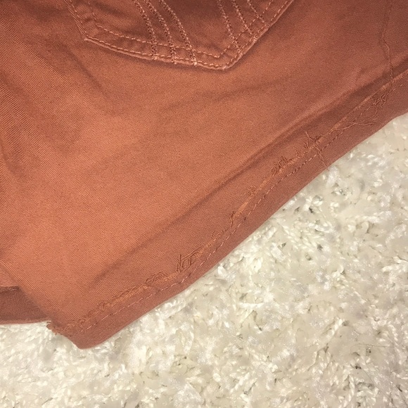 cute hollister maroon brick red shorts - Picture 4 of 5